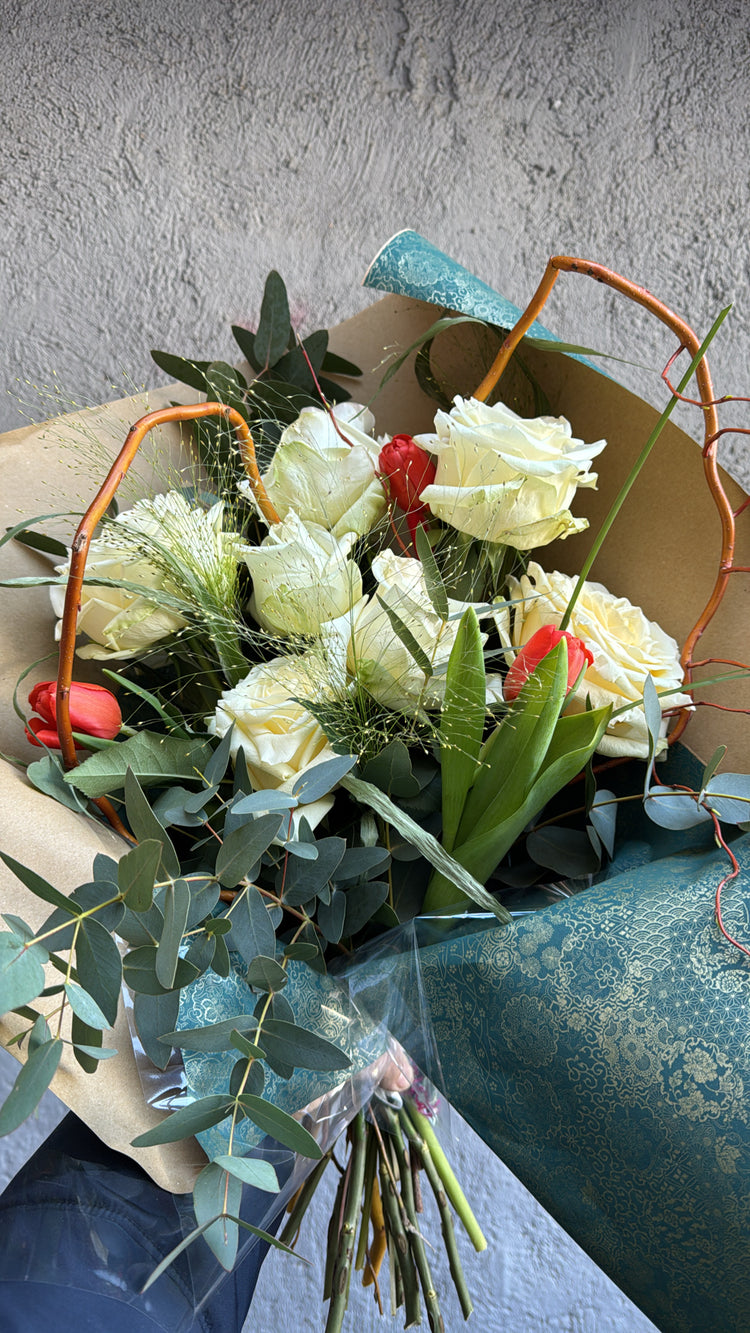 Bouquet Passion Éternelle – Spécial Saint-Valentin ❤️🌿